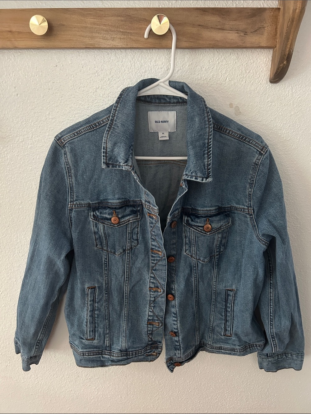 Old Navy Medium Blue Denim Trucker Jacket